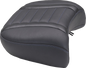 MUSTANG Deluxe Passenger Seat - Wide - Sky Blue Stitch - FLT/FLH '23-'25 88420SB