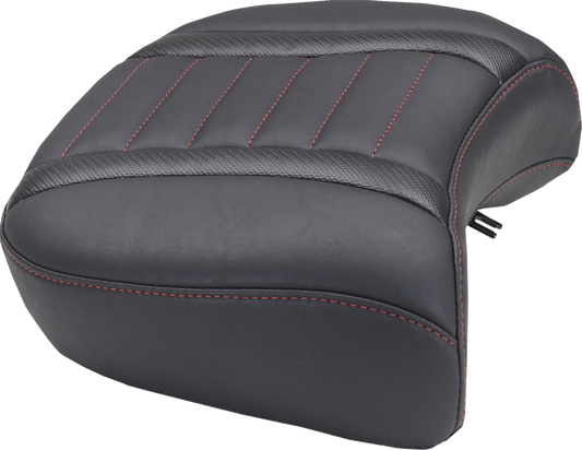 MUSTANG Deluxe Passenger Seat - Wide - Dark Cherry Stitch - FLT/FLH '23-'25 88420DC