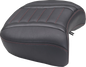 MUSTANG Deluxe Passenger Seat - Wide - Dark Cherry Stitch - FLT/FLH '23-'25 88420DC