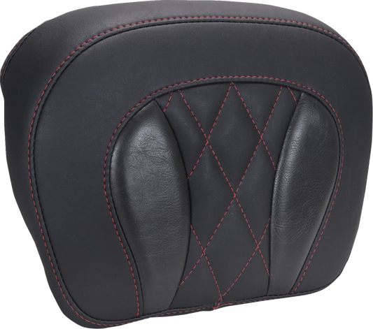 MUSTANG Chopped Tour-Pak® Pad - Dark Cherry Stitching - FLH/FLT '23-'25 88440DC