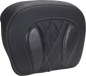 MUSTANG Chopped Tour-Pak® Pad - Gunmetal Stitching - FLH/FLT '23-'25 88440GM