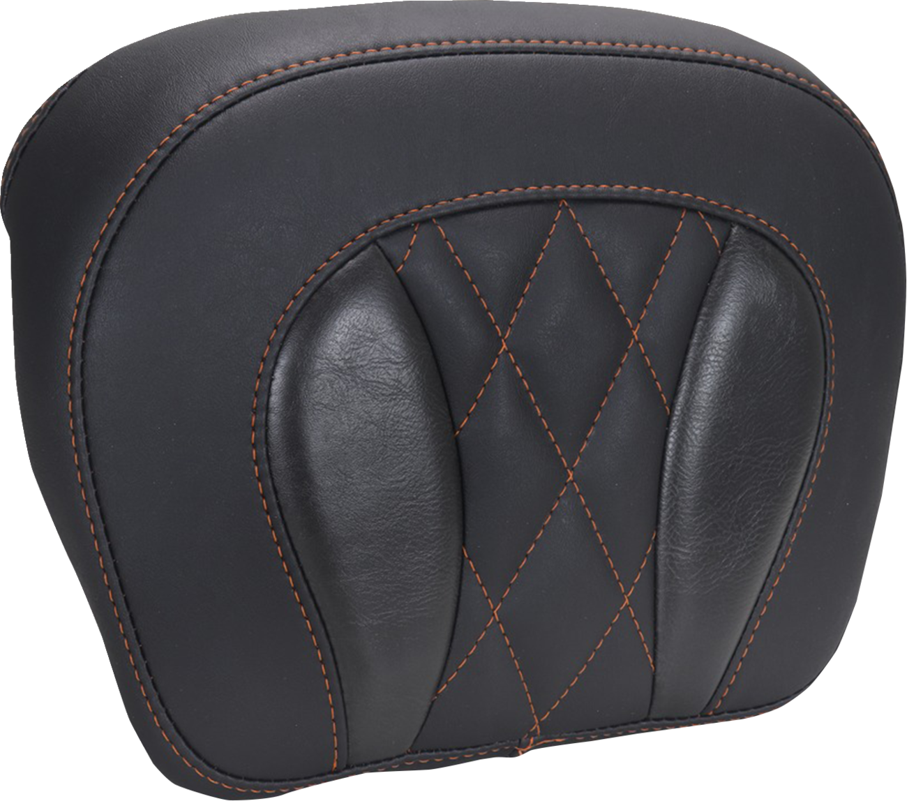 MUSTANG Chopped Tour-Pak® Pad - Mandarin Orange Stitching - FLH/FLT '23-'25 88440MO