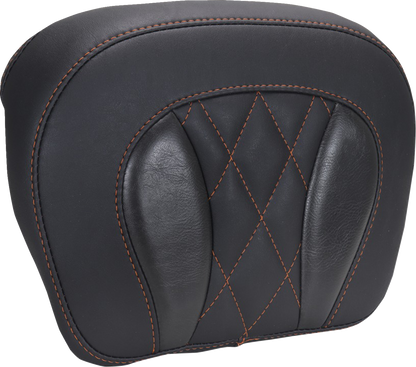 MUSTANG Chopped Tour-Pak® Pad - Mandarin Orange Stitching - FLH/FLT '23-'25 88440MO