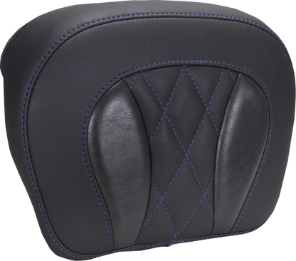 MUSTANG Chopped Tour-Pak® Pad - Sky Blue Stitching - FLH/FLT '23-'25 88440SB