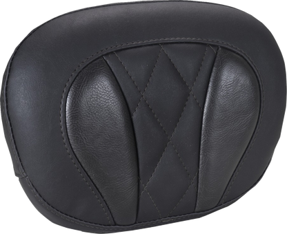 MUSTANG Deluxe Sissy Bar Pad - Diamond - Black Stitch - FLT/FLH '23-'25 88450