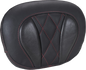 MUSTANG Deluxe Sissy Bar Pad - Diamond - Dark Cherry Stitch - FLT/FLH '23-'25 88450DC