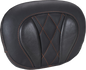 MUSTANG Deluxe Sissy Bar Pad - Diamond - Mandarin Orange Stitch - FLT/FLH '23-'25 88450MO