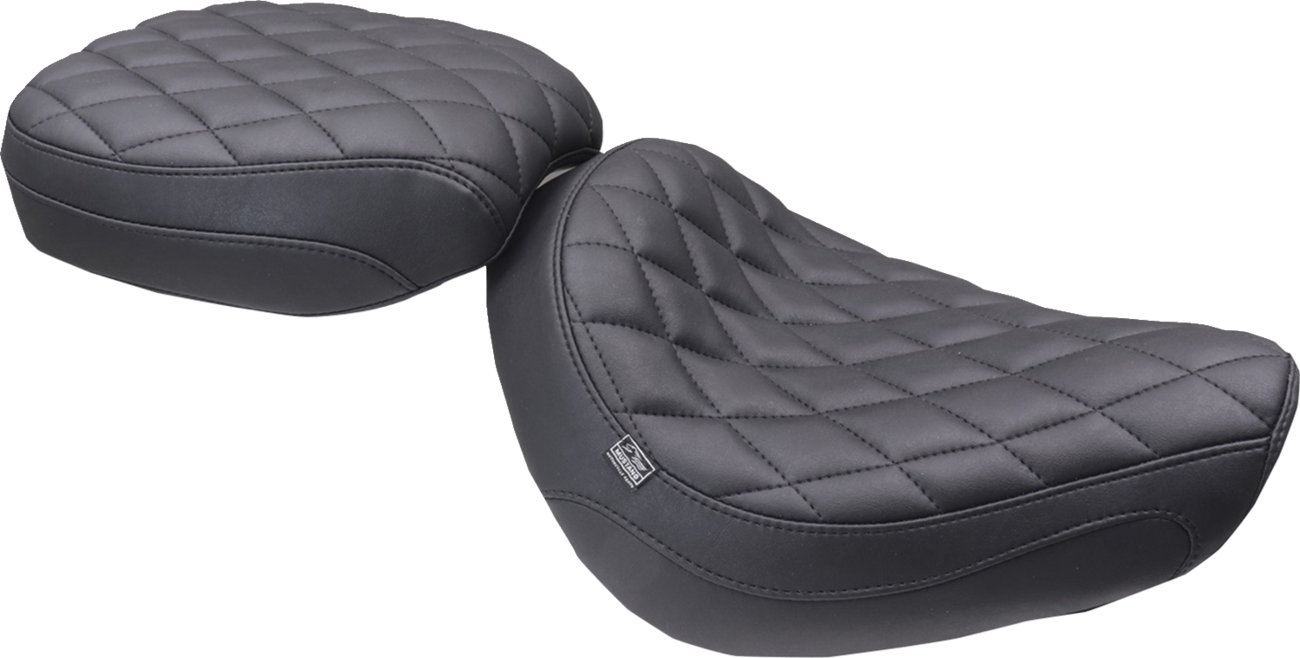 MUSTANG Tripper™ Passenger Seat - Diamond - Black Stitch - Honda Rebel '17-'25 84005