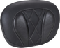 MUSTANG Deluxe Sissy Bar Pad - Diamond - Gunmetal Stitch - FLT/FLH '23-'25 88450GM