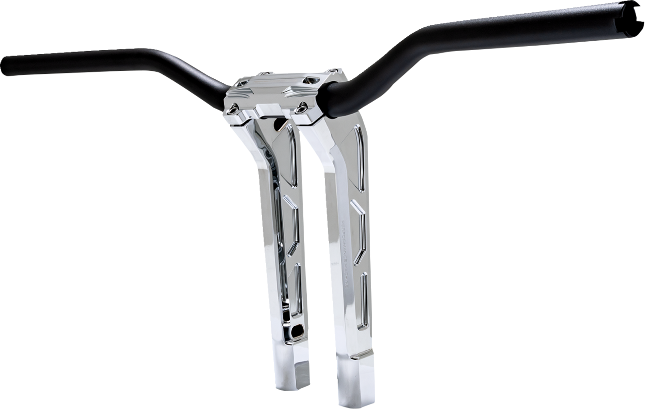 PERFORMANCE MACHINE (PM) Phatbar & Riser Kit - Internal Wiring - 11-1/2" - Chrome 0208-2197M-CH