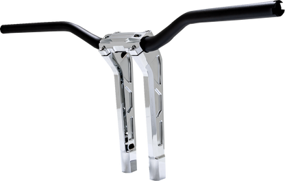 PERFORMANCE MACHINE (PM) Phatbar & Riser Kit - Internal Wiring - 11-1/2" - Chrome 0208-2197M-CH