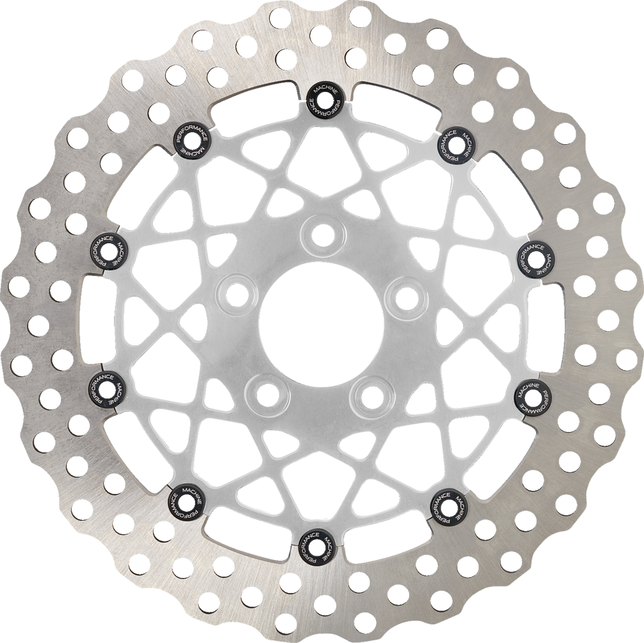 PERFORMANCE MACHINE (PM) Disc Carr Speedstar - 320 mm X .20 FF - Front - Chrome 0133-2608S-CH