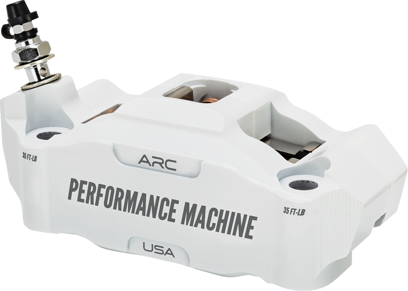PERFORMANCE MACHINE (PM) Radial Mount Caliper - Front Left - White 0052-2427-WC