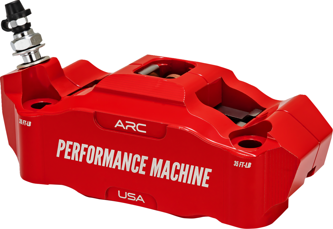PERFORMANCE MACHINE (PM) Radial Mount Caliper - Front Left - Red 0052-2427-RC
