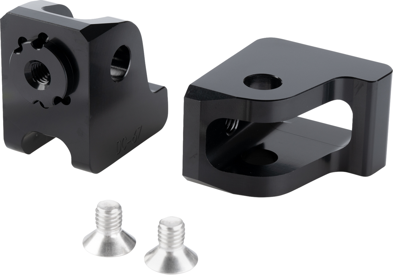 PUIG HI-TECH PARTS Adjustable Foot Peg Adapter - Rider - Triumph 20387N
