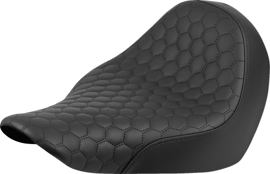 SADDLEMEN Renegade™ Solo Seat - Black - Honeycomb - FXLR/FLSB '18-'25 818-29-003