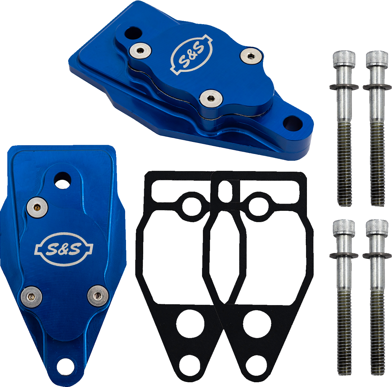 S&S CYCLE Billet Head Breather Kit - Anodized Blue - Twin Cam '99-'17 900-1299