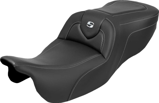 SADDLEMEN Roadsofa™ Seat - without Backrest - Carbon Fiber - FLRT/FLTRT '15-'25 815-07-185