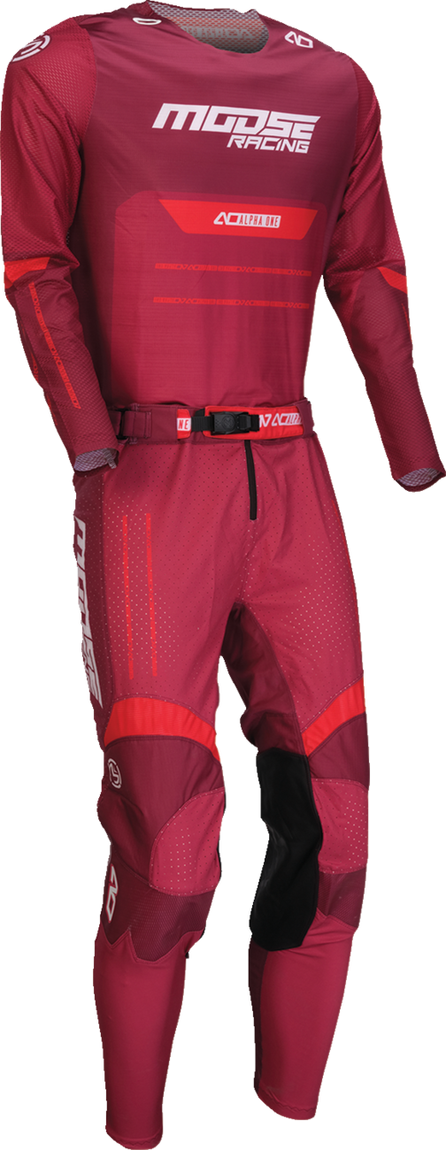 MOOSE OFFROAD Alpha One Jersey - Burgundy/White - XS 2910-8310