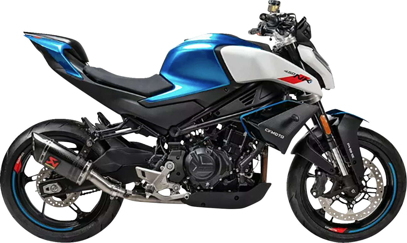 AKRAPOVIC Slip-On Line Muffler - Carbon Fiber - CFMOTO 450SR/NK S-CF4SO1-APC