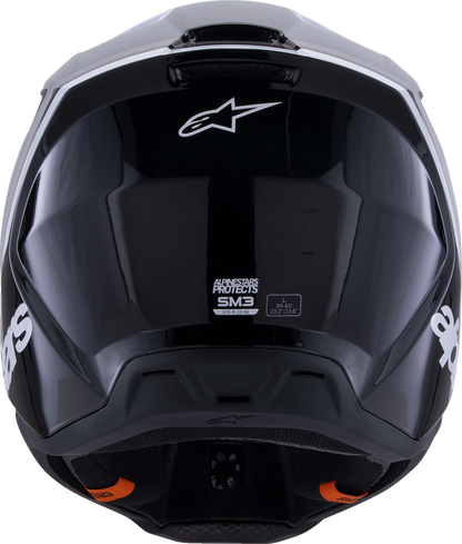 ALPINESTARS SM3 Helmet - Radium - Gloss Black/White/Gray - Medium 8300826-1546-M