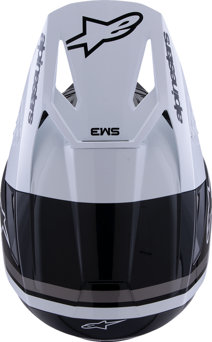 ALPINESTARS SM3 Helmet - Radium - Gloss Black/White/Gray - Medium 8300826-1546-M