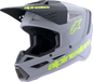 ALPINESTARS SM3 Helmet - Radium - Matte Gray/Black/Yellow Fluo - Medium 8300826-9510-M