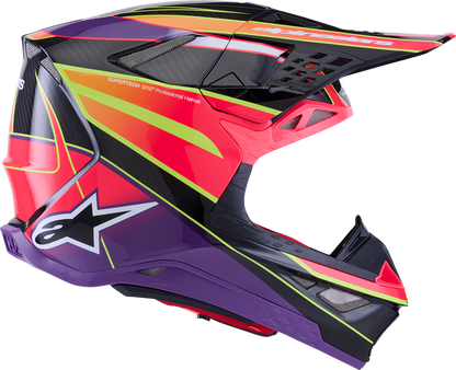 ALPINESTARS Supertech M10 Helmet - MIPS® - Era - Gloss Pink/Violet/Yellow Fluo - Large 8301223-3145-L