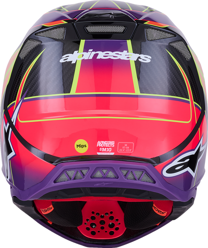 ALPINESTARS Supertech M10 Helmet - MIPS® - Era - Gloss Pink/Violet/Yellow Fluo - Medium 8301223-3145-M