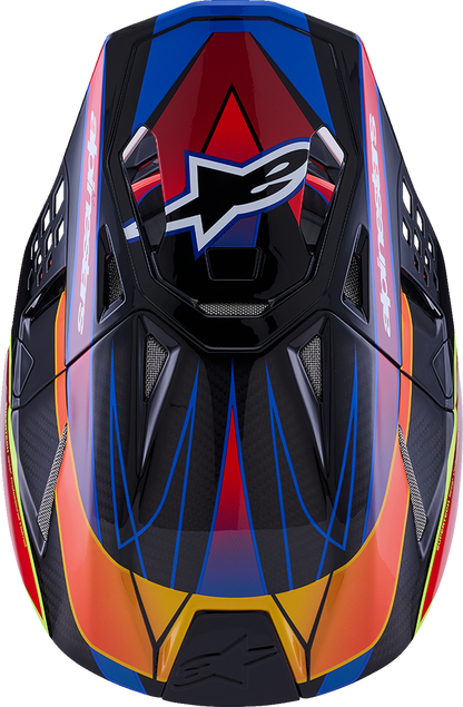 ALPINESTARS Supertech M10 Helmet - MIPS® - Era - Gloss Blue/Red/Yellow Fluo - Medium 8301223-7356-M