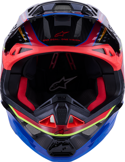 ALPINESTARS Supertech M10 Helmet - MIPS® - Era - Gloss Blue/Red/Yellow Fluo - XL 8301223-7356-XL
