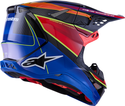 ALPINESTARS Supertech M10 Helmet - MIPS® - Era - Gloss Blue/Red/Yellow Fluo - XL 8301223-7356-XL