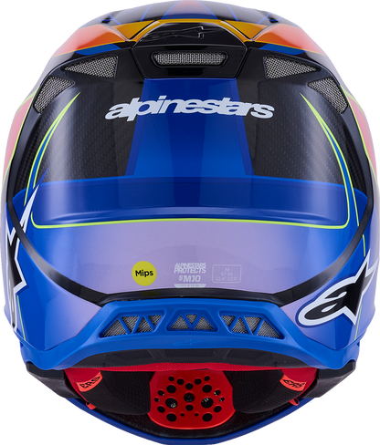 ALPINESTARS Supertech M10 Helmet - MIPS® - Era - Gloss Blue/Red/Yellow Fluo - XL 8301223-7356-XL