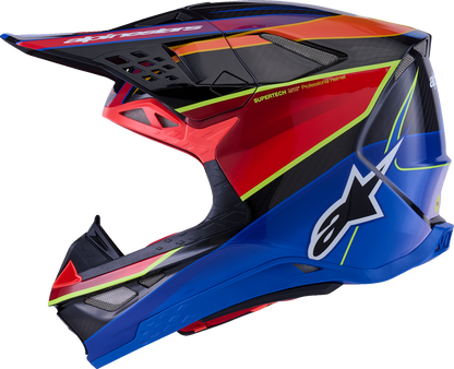 ALPINESTARS Supertech M10 Helmet - MIPS® - Era - Gloss Blue/Red/Yellow Fluo - XL 8301223-7356-XL