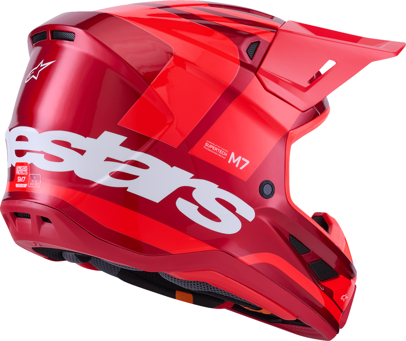 ALPINESTARS SM7 Helmet - Core - Gloss Red - Large 8301826-3127-L