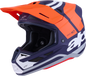 ALPINESTARS SM7 Helmet - Core - Matte Orange/Blue - Small 8301826-408-S