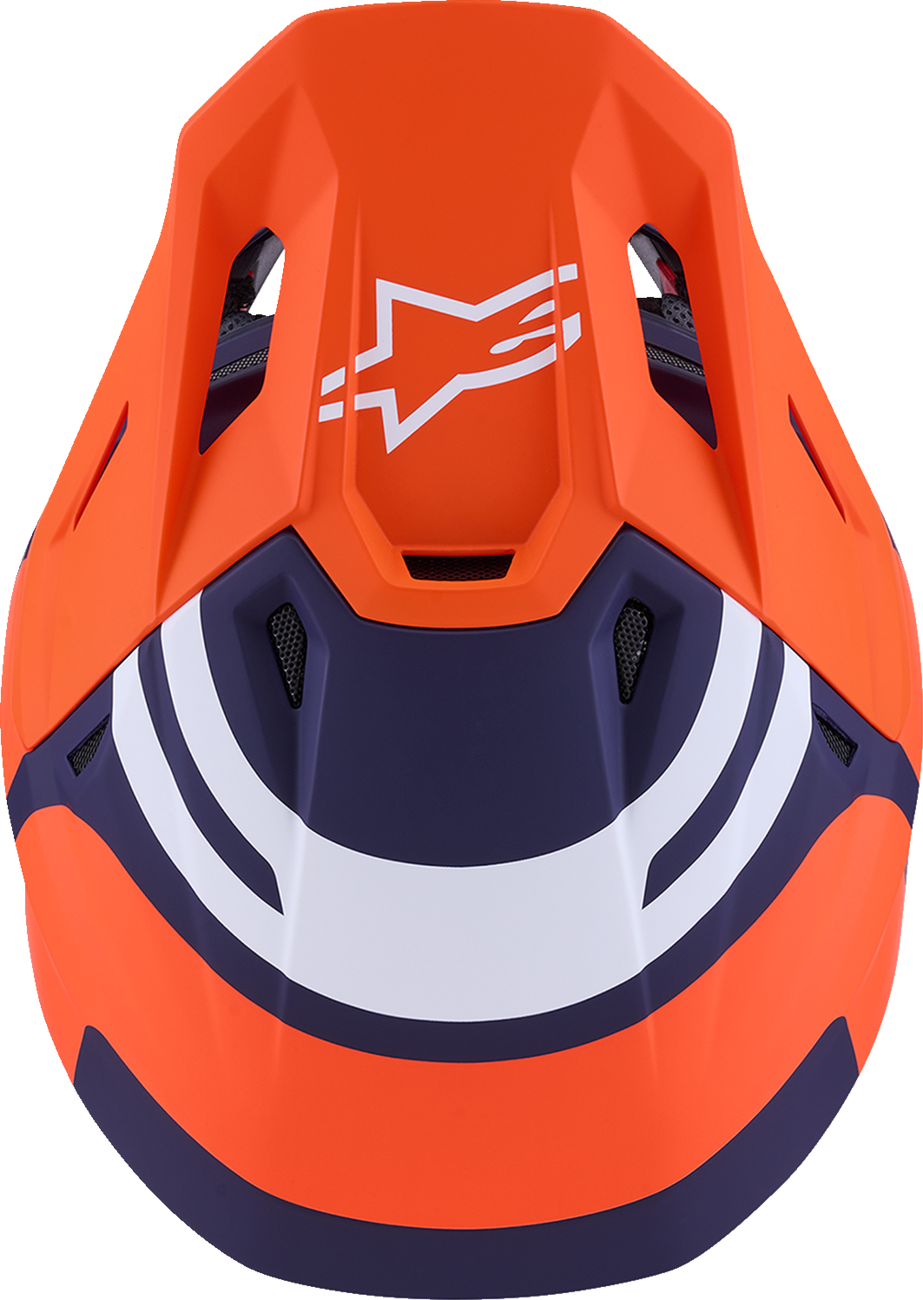 ALPINESTARS SM7 Helmet - Core - Matte Orange/Blue - XL 8301826-408-XL