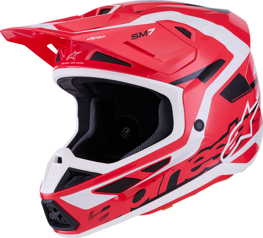 ALPINESTARS SM7 Helmet - Deed - Gloss Red/Black/White - XS 8302426-3139-XS