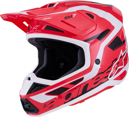 ALPINESTARS SM7 Helmet - Deed - Gloss Red/Black/White - XL 8302426-3139-XL