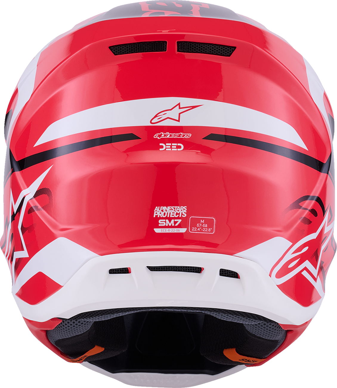 ALPINESTARS SM7 Helmet - Deed - Gloss Red/Black/White - XL 8302426-3139-XL