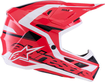 ALPINESTARS SM7 Helmet - Deed - Gloss Red/Black/White - XL 8302426-3139-XL