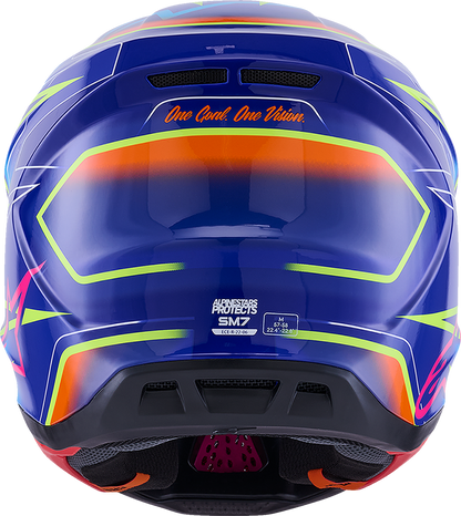 ALPINESTARS SM7 Helmet - Cast - Gloss/Blue/Pink/Yellow Fluo - 2XL 8302626-7254-XXL
