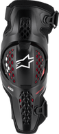 ALPINESTARS SX-1 Plasma Knee Guards - Black/Red/Cool Gray- S/M 6500326-1498-S/M