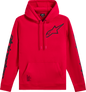ALPINESTARS Triple Pullover Hoodie - Red - 2XL 1235-51405-30-2X