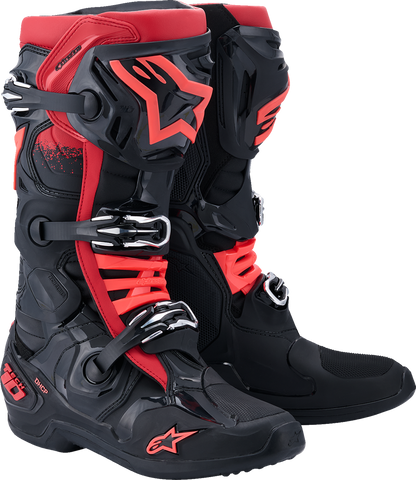 ALPINESTARS Tech 10 Boots - Black/Red - US 9 / EU 43 2010020-13-9