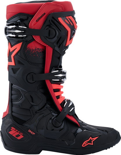 ALPINESTARS Tech 10 Boots - Black/Red - US 9 / EU 43 2010020-13-9