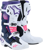 ALPINESTARS Tech 10 Boots - White/Violet/Navy/Pink Fluorescent - US 12 / EU 47 2010020-2780-12