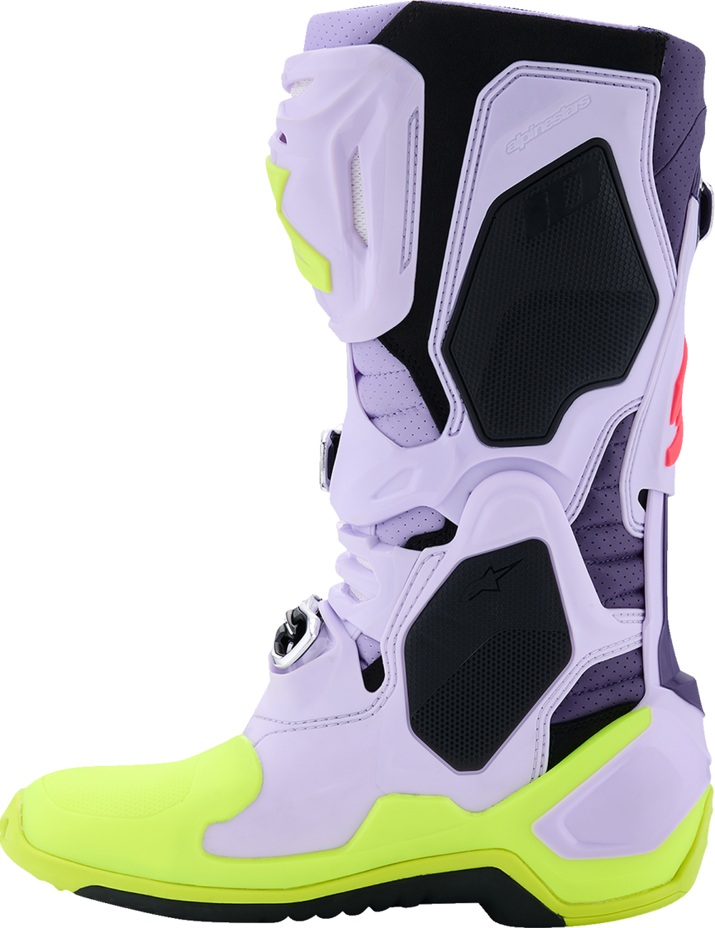 ALPINESTARS Tech 10 Supervented Boots - Purple/Fluorescent Yellow/Diva Pink - US 11 / EU 45.5 2010520-3150-11
