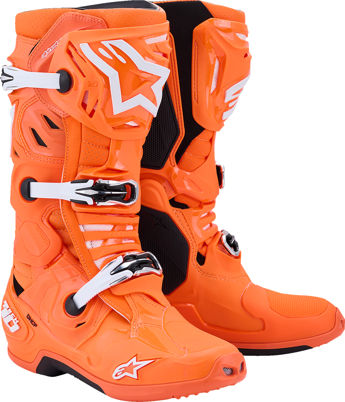 ALPINESTARS Tech 10 Supervented Boots - Fluorescent Orange/Black/White - US 8 / EU 42 2010520-4512-8