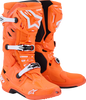 ALPINESTARS Tech 10 Supervented Boots - Fluorescent Orange/Black/White - US 8 / EU 42 2010520-4512-8